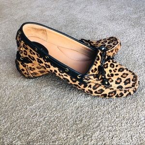 Clark’s Artisan cheetah calf hair loafers